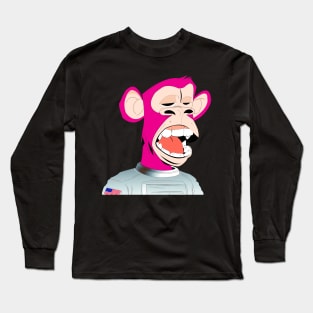 chic bored ape cry face Long Sleeve T-Shirt